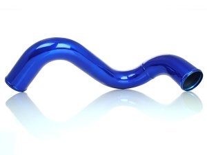 Ford Excursion Intercooler Pipe - Cold Side - Sinister Diesel - Cold Side Charge Pipe - Sinister Blue - `03-`07